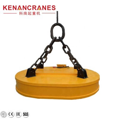 Oval lyftelektromagnet